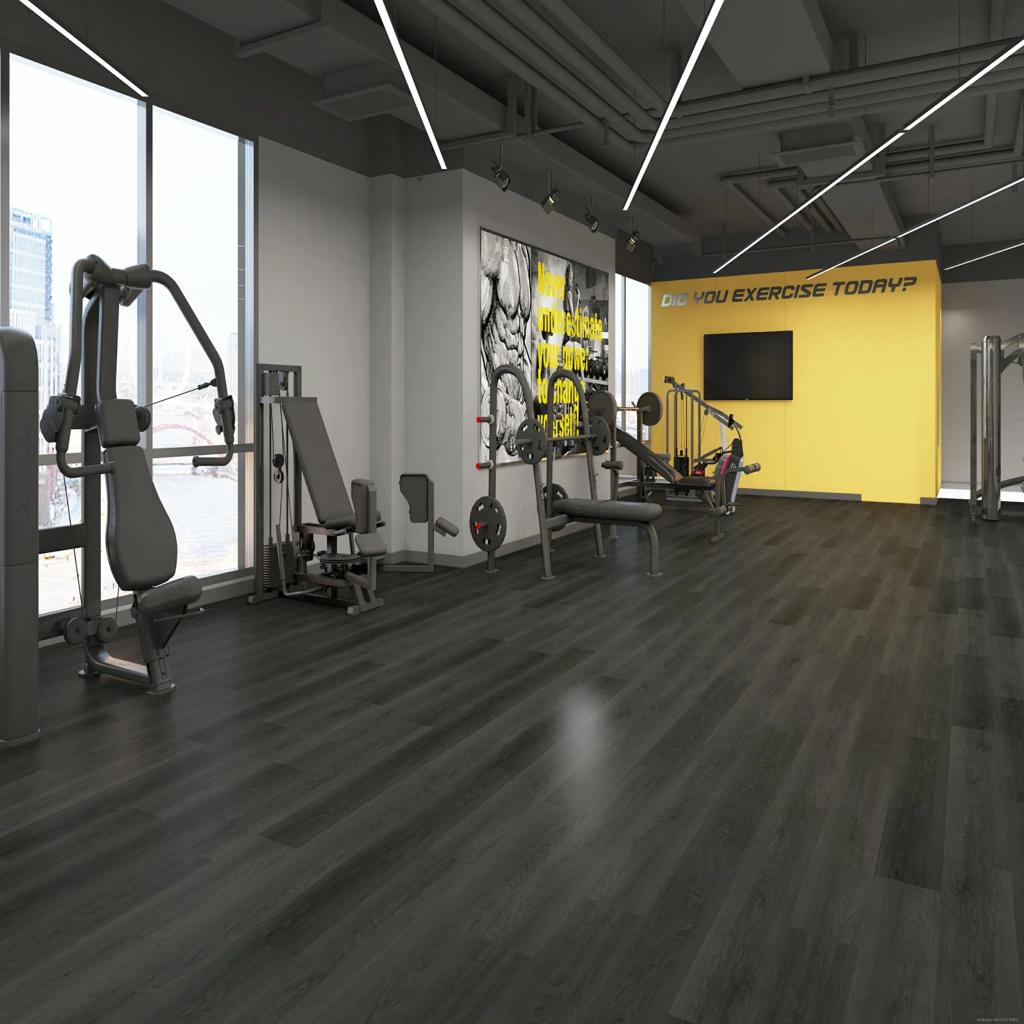 Spc Flooring 8mm Spc Stone Plastic Lock Floor