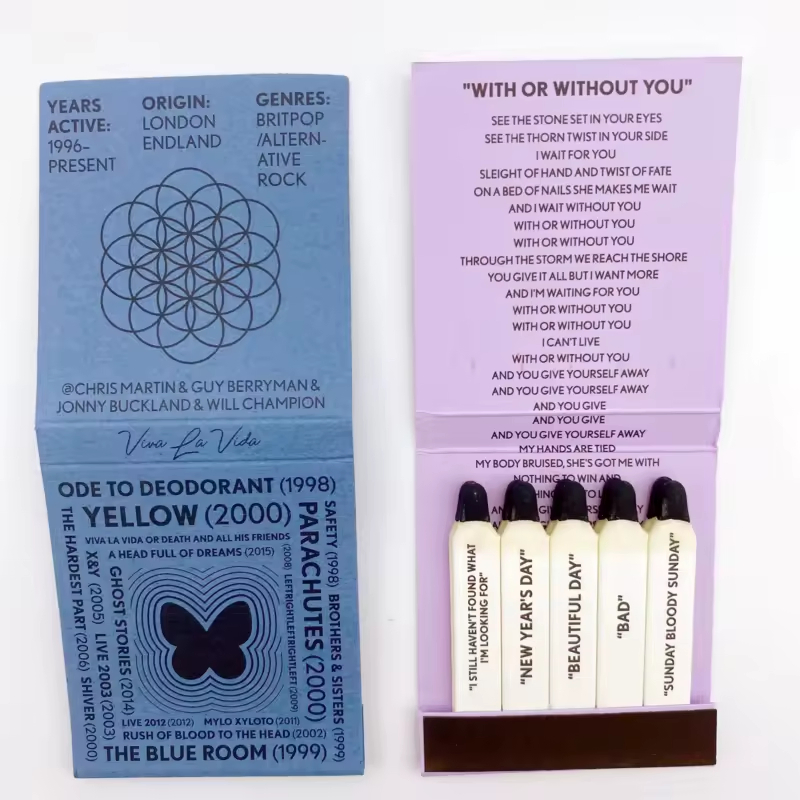 Premium Matchbook Red Tip Wooden Sticks for Branding