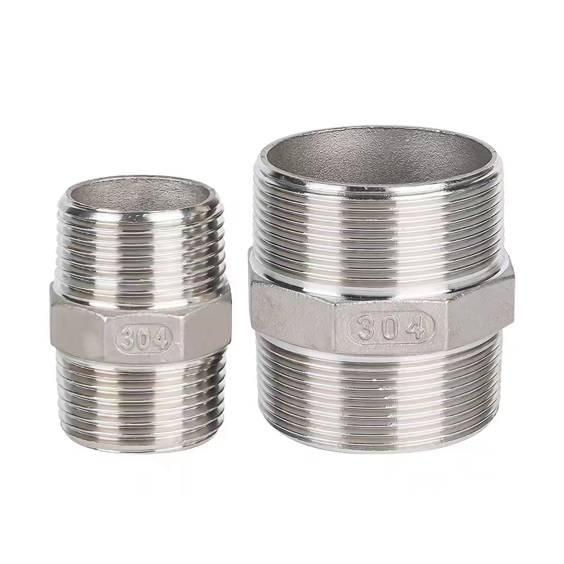 Pipe Fitting Nipple 3/4" with Thread on Both Ends for Industrial Pipe