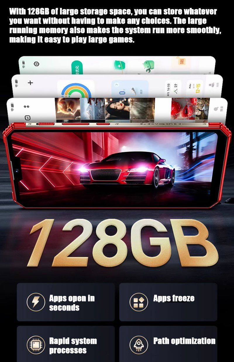 Bison1 Network 4G Handheld Android Water Proof Certification Rugged Smart Mobilephone