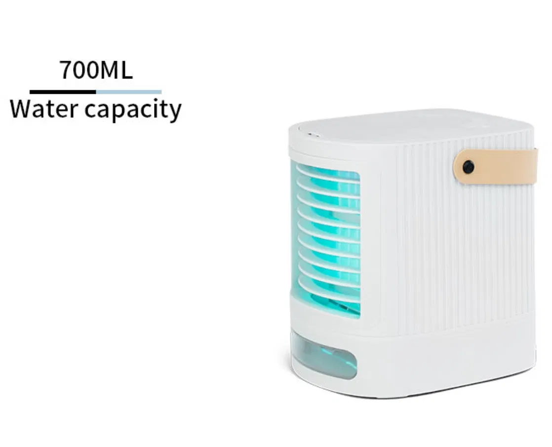 Mini Portable Handheld Desk AC - Rechargeable, Cooler & Humidifier with Bed Fan