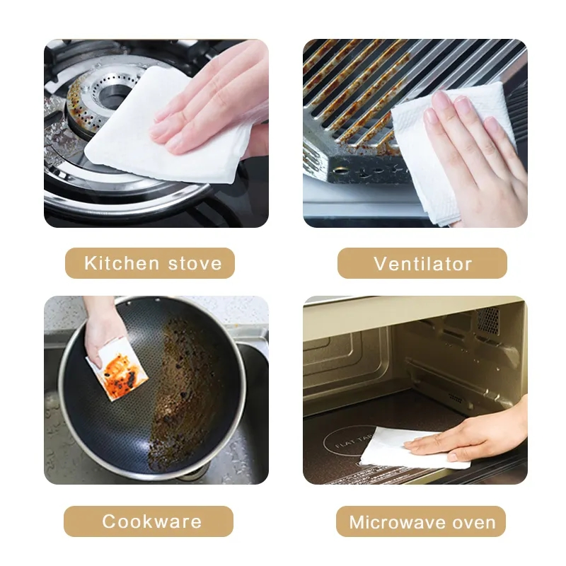 Household Wipes Kitchen Tissue Quick and Easy Clean Household Cleaning Wet Wipes