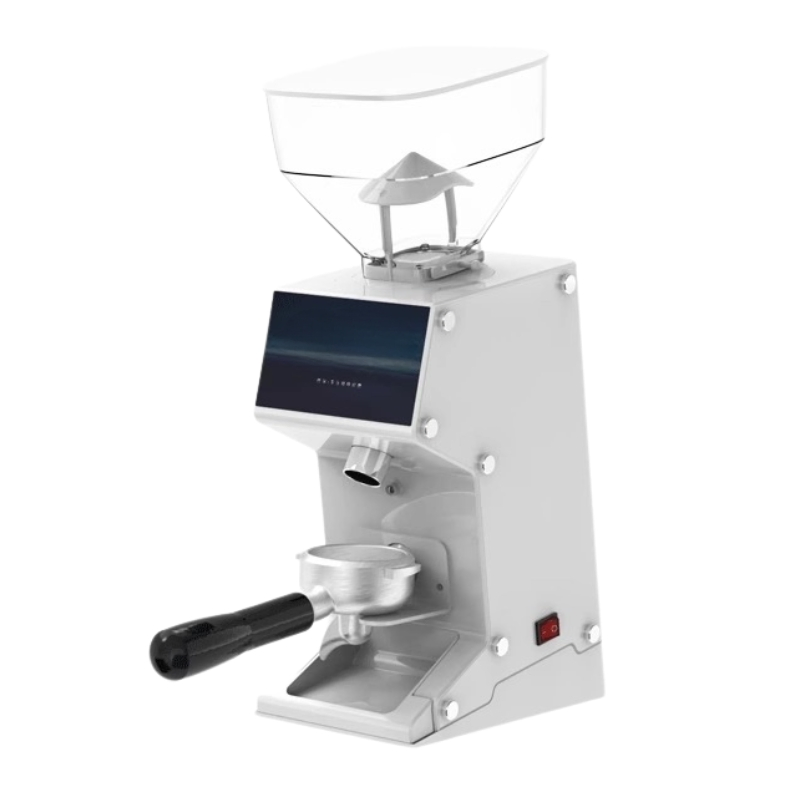 Automatic Flat Burr Commercial Coffee Bean Grinder Machine Electric Espresso Coffee Maker