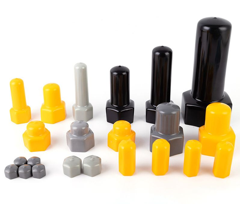 Soft Vinyl Rubber Nut Cover Cap M14 Plastic Hex Nut Cap Flexible PVC Steel Nut Protection Cap
