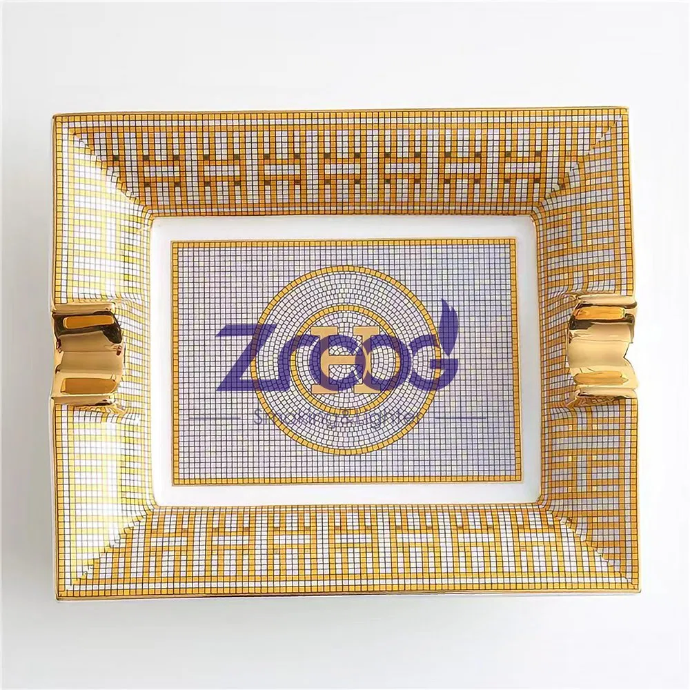 Cigar Ashtray Large Ceramic Cigarettes Ash Tray for Men Travel Indoor Outdoor