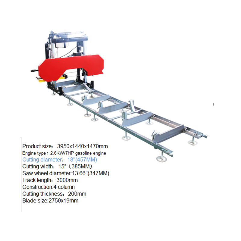 Станок ленточнопильный горизонтальный по дереву электро/бензин