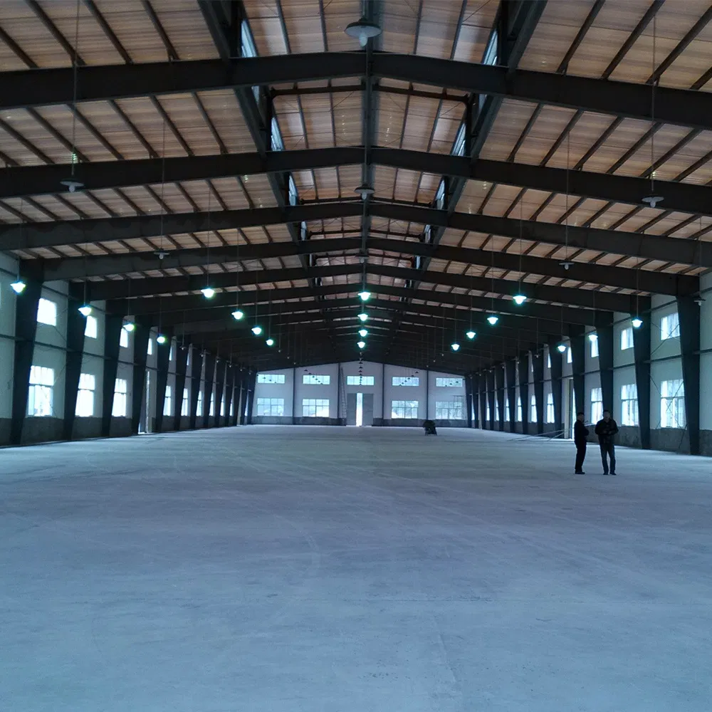 Steel Construction Prefabricated Steel Building Material H Beam and Column Large Span Steel Factory Warehouse