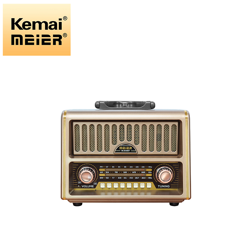 Newest Retro Desktop Radio Vintage FM Sw Multi-Band Wooden Boxes Wireless Internet Radio