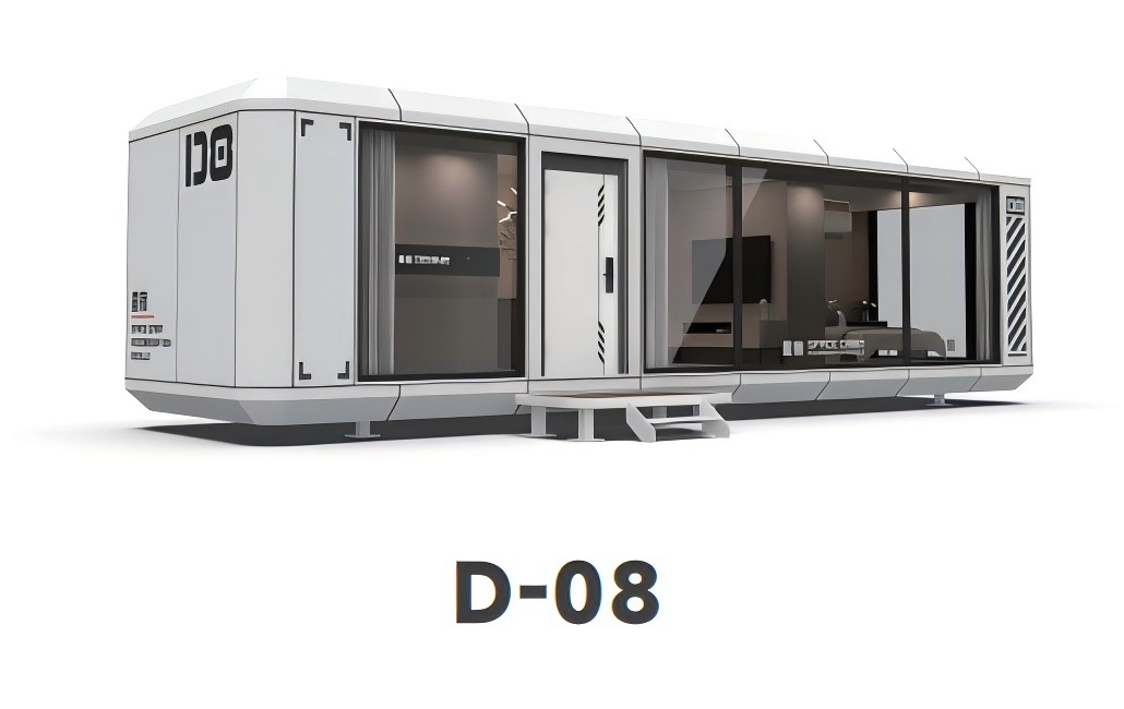 D8 Prefabricated 2 Bedroom Integrated Housing Container Space Capsule Hotel Home2024