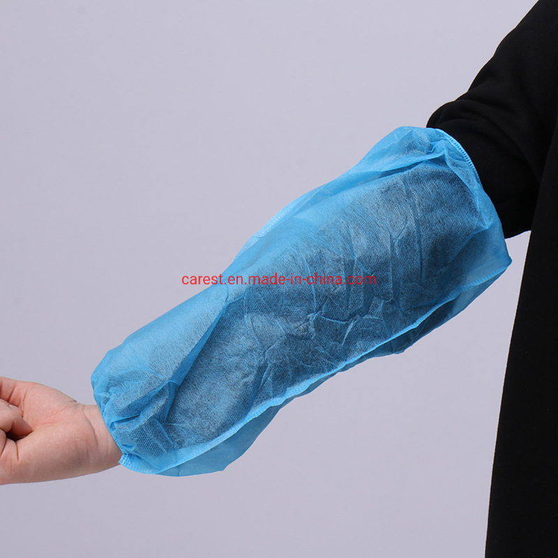 Disposable Blue/White Colour Non Woven Sleeve Cover 30GSM, 100PCS/Bag