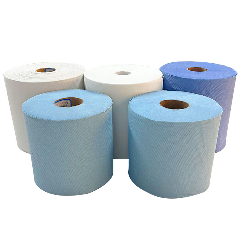 Super Water Absorption 250m 1ply 7.8in 100% Virgin White Tad Hardwound Paper Towel Tad Hand Towel Roll Tad Towel