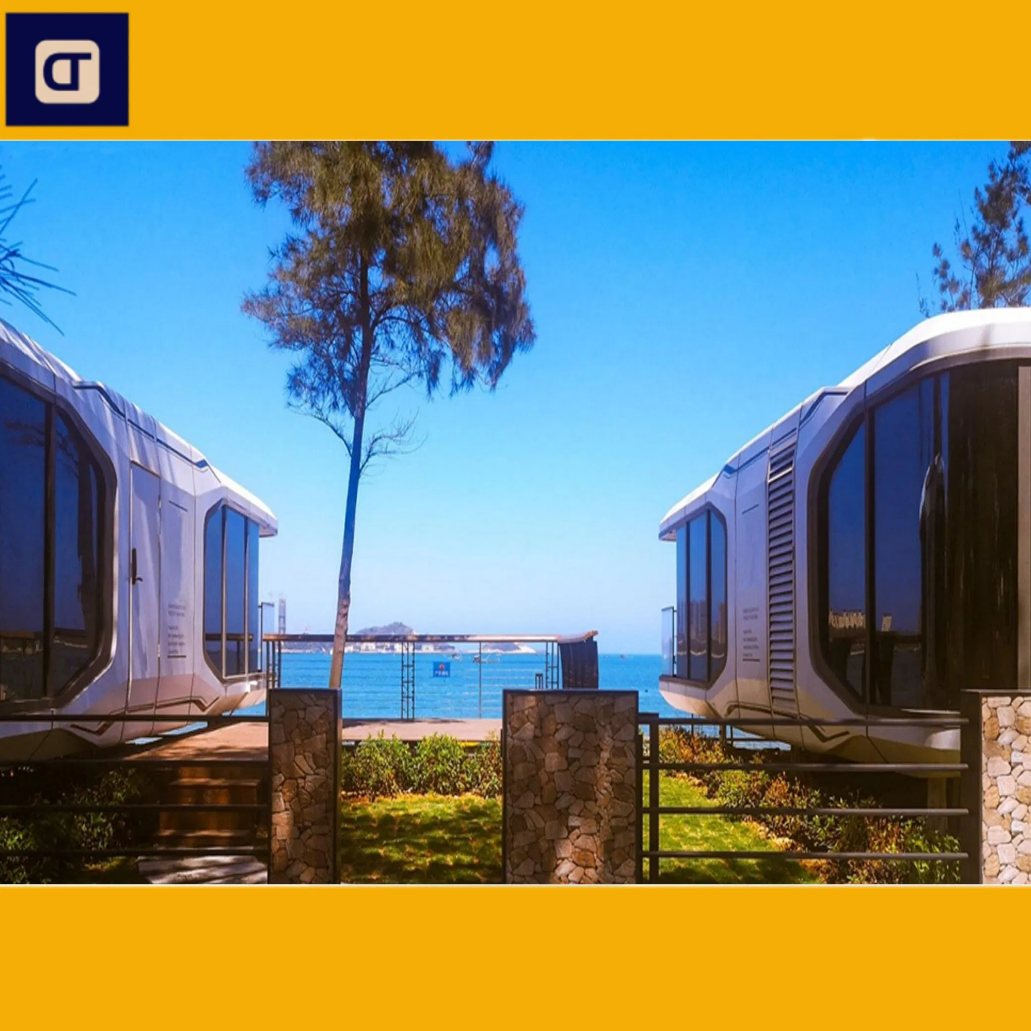 Hotel Capsule House Prefab Modular Steel Mobile Home Hotel Portable Eco Container Capsule House