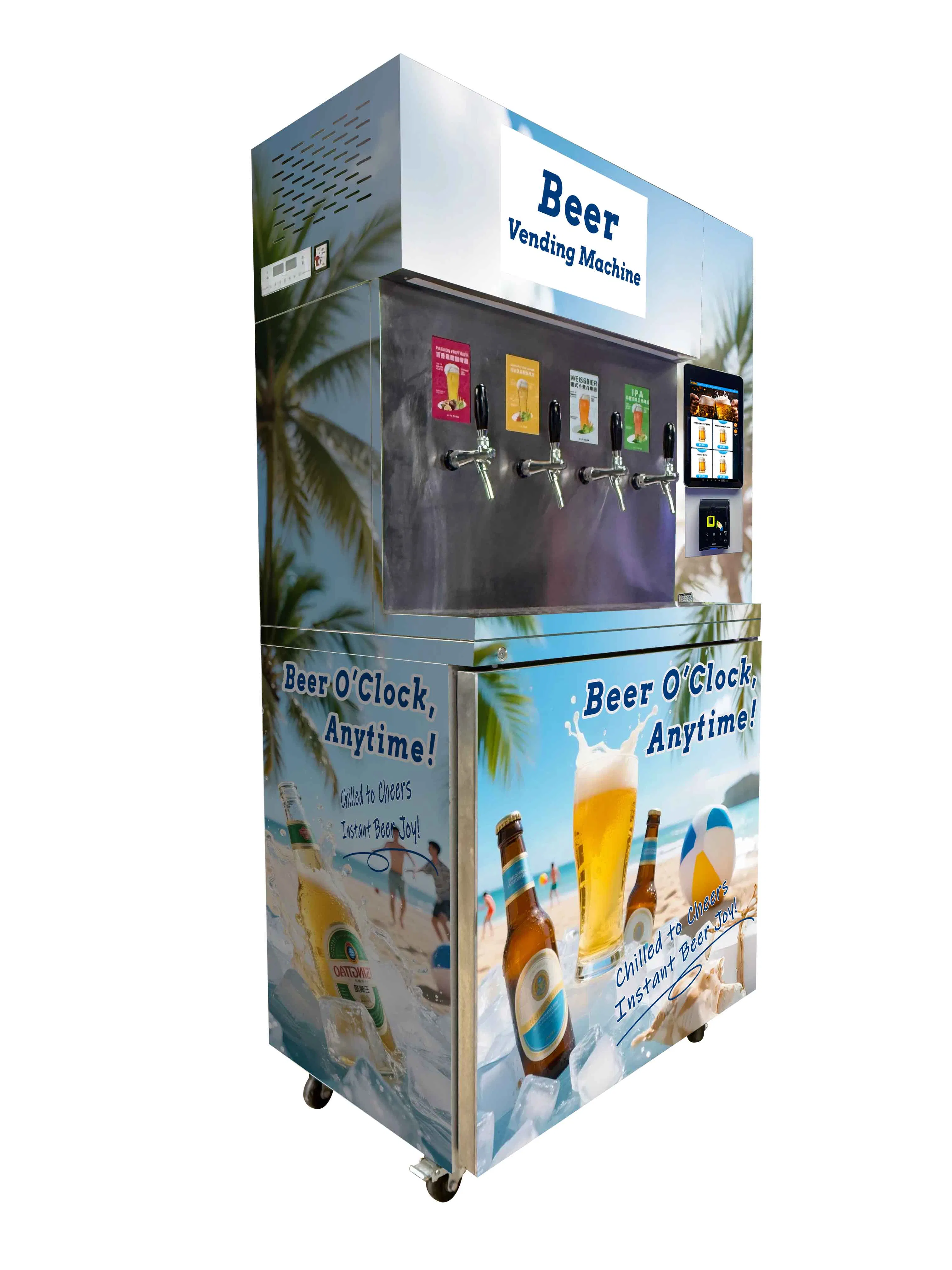 Weimi Self-Service Fresh Draft Alcohol Beer Vending Machine with Tap & Dispensing System