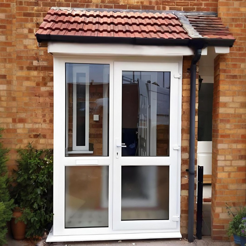 Elegant Double Leaf UPVC Casement Door with Low-E Glass