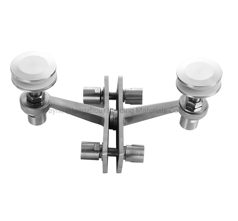 Glass Curtain Wall Hardware with High Quality and Best Price Stainless Steel Spider with Two Arms T-Type Glass Fitting Fin Spider for 200mm/220mm/250mm/300mm