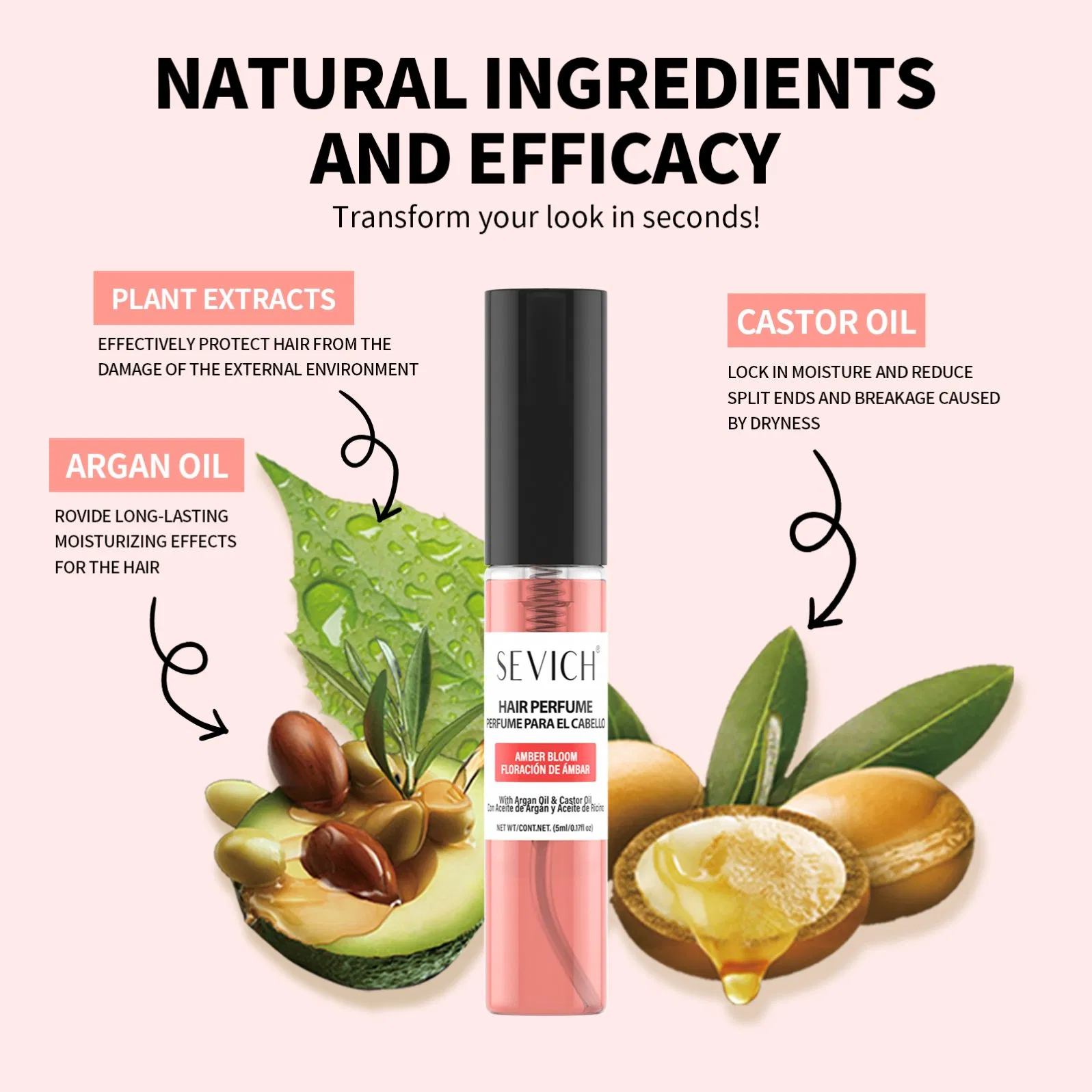 5ml Hair Perfume Luxury Fragrance Refreshing & Invigorating Scent Hair Perfume Spray