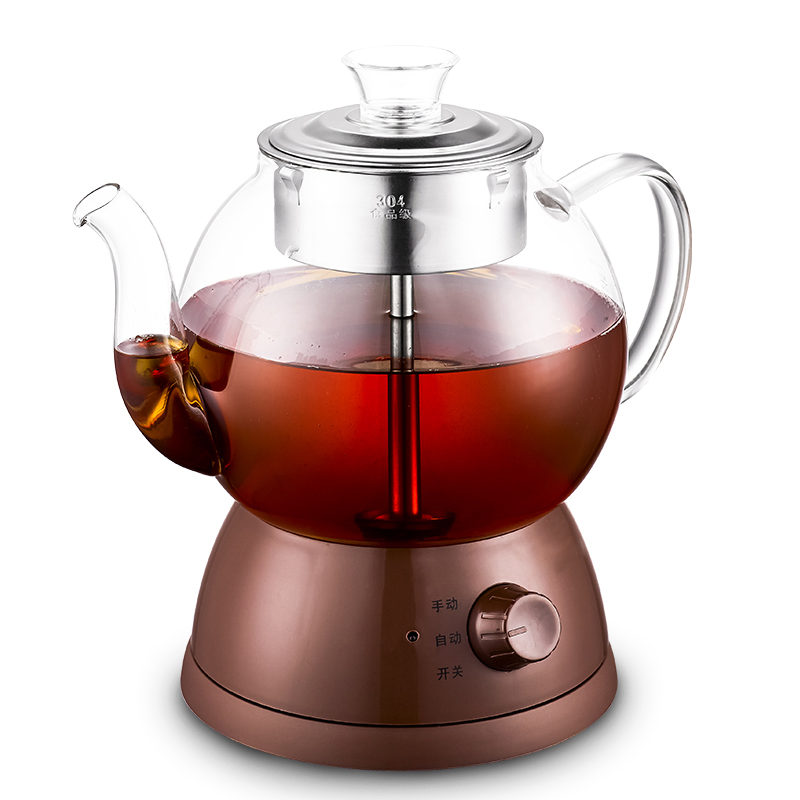 High Quality The New Electric Turkish Stewing Tea Kettle Maker Wholesale with Stainless Steel+Glass Percolator