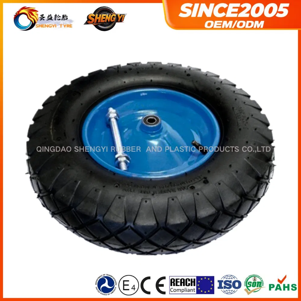 Russia Market Factory Price 4.80/4.00-8 Wheelbarrow Pneumatic Rubber Wheel