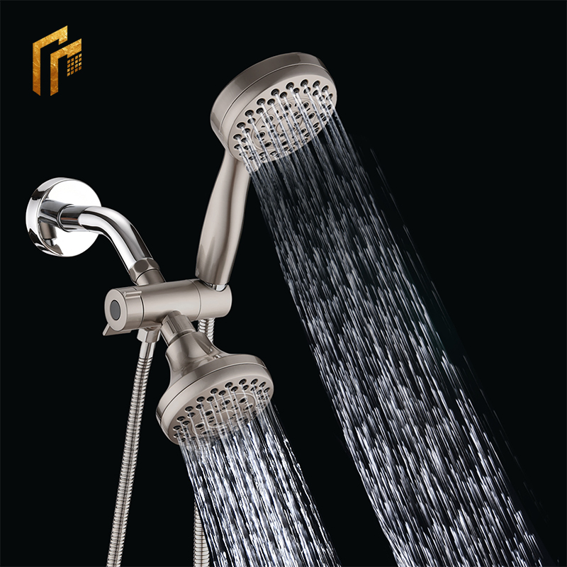 Shower Head with Handheld Head and Hose Combo with Valve