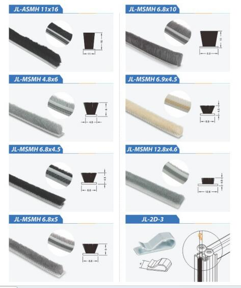 Junaobao Aluminum Door and Window Waterproof Wool Pile Weather Strip