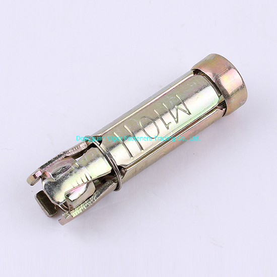 Shield Anchor 4-Segments Type Four Anchor Expansion Bolt Concrete Screw Yellow Zinc Plated