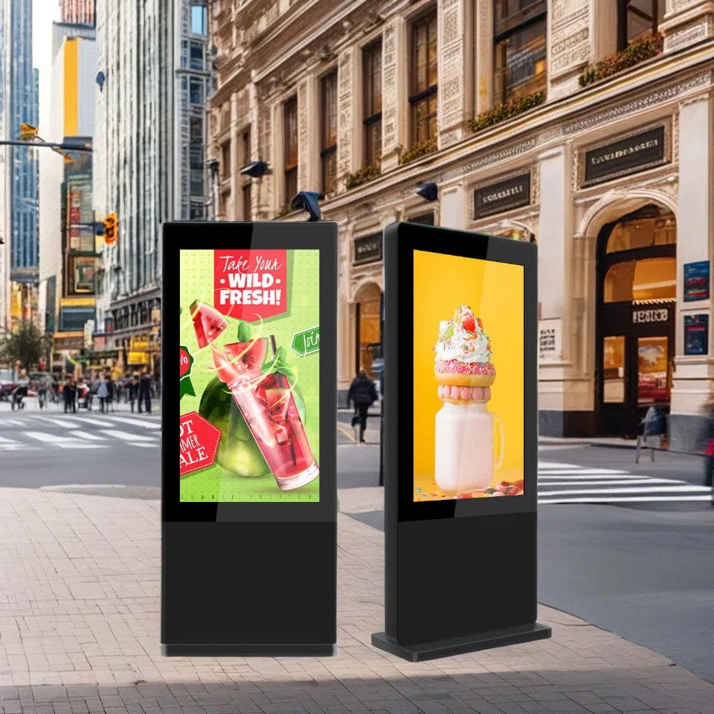 OEM 55-75 Inch Capacitive Touchscreen Outdoor Digital Signage Display