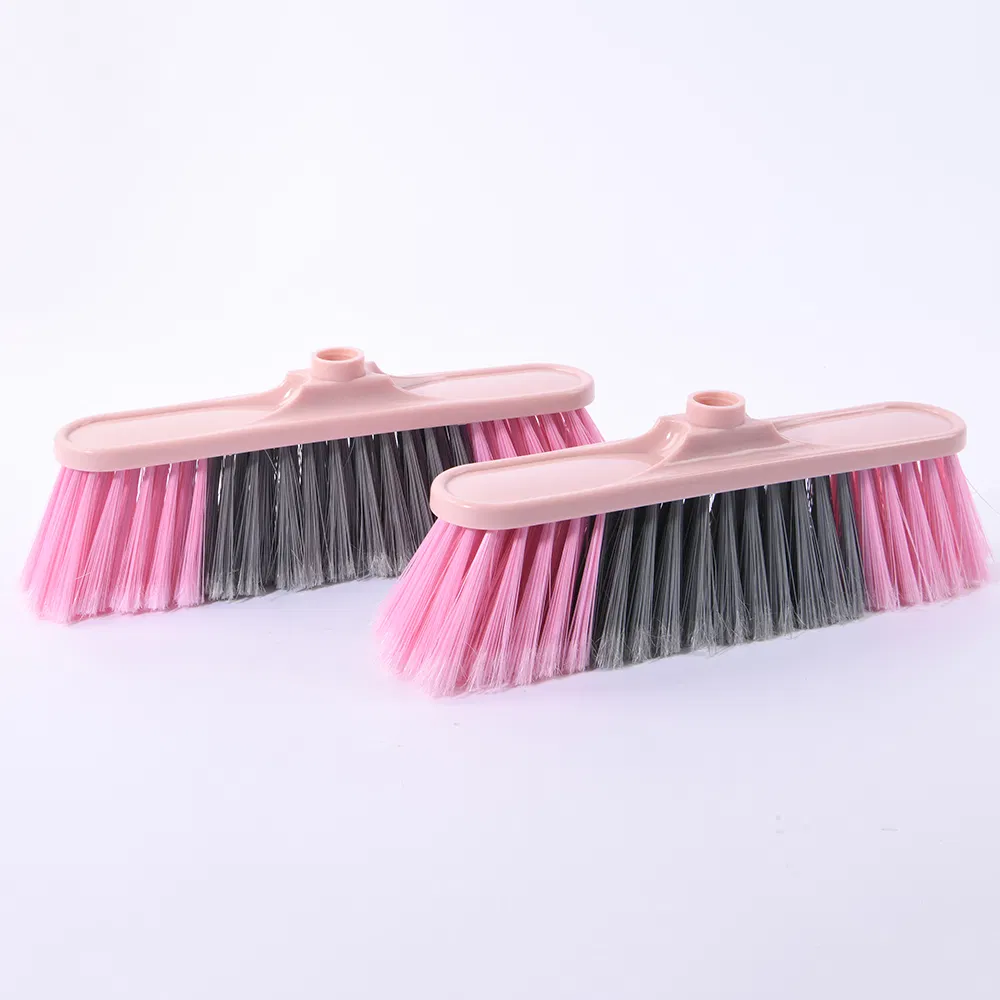 Hot Sale Easy Sweeping Home Floor Bicolor Broom with Stick
