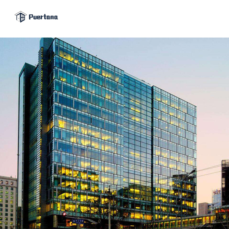 Large Picture Window Curtain Walls Facade Fixed Glass Windows for House Drawing Room