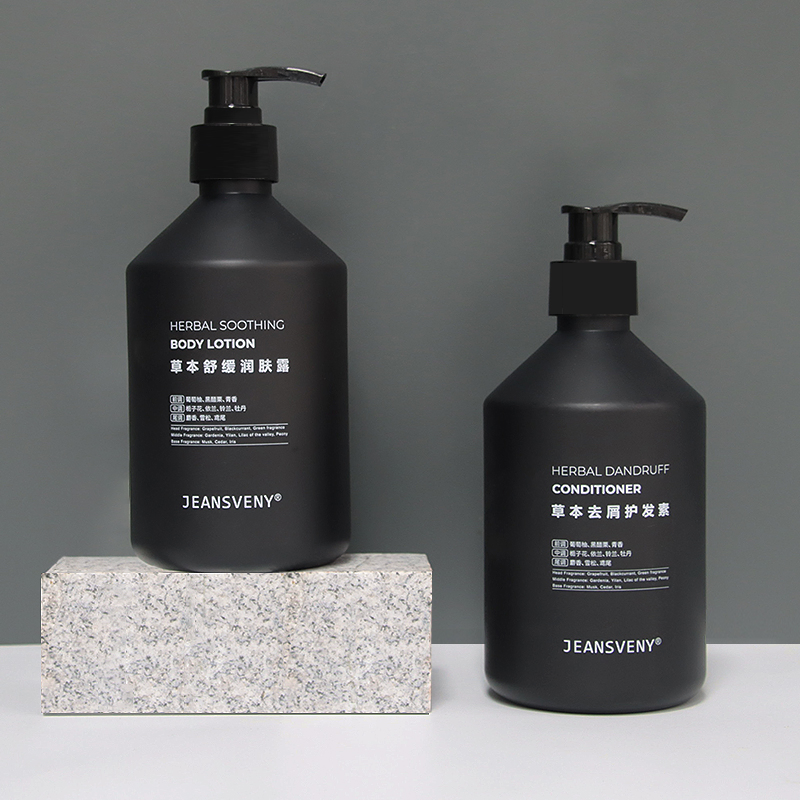 Black Bottle Shampoo for Hotel Travel SPA