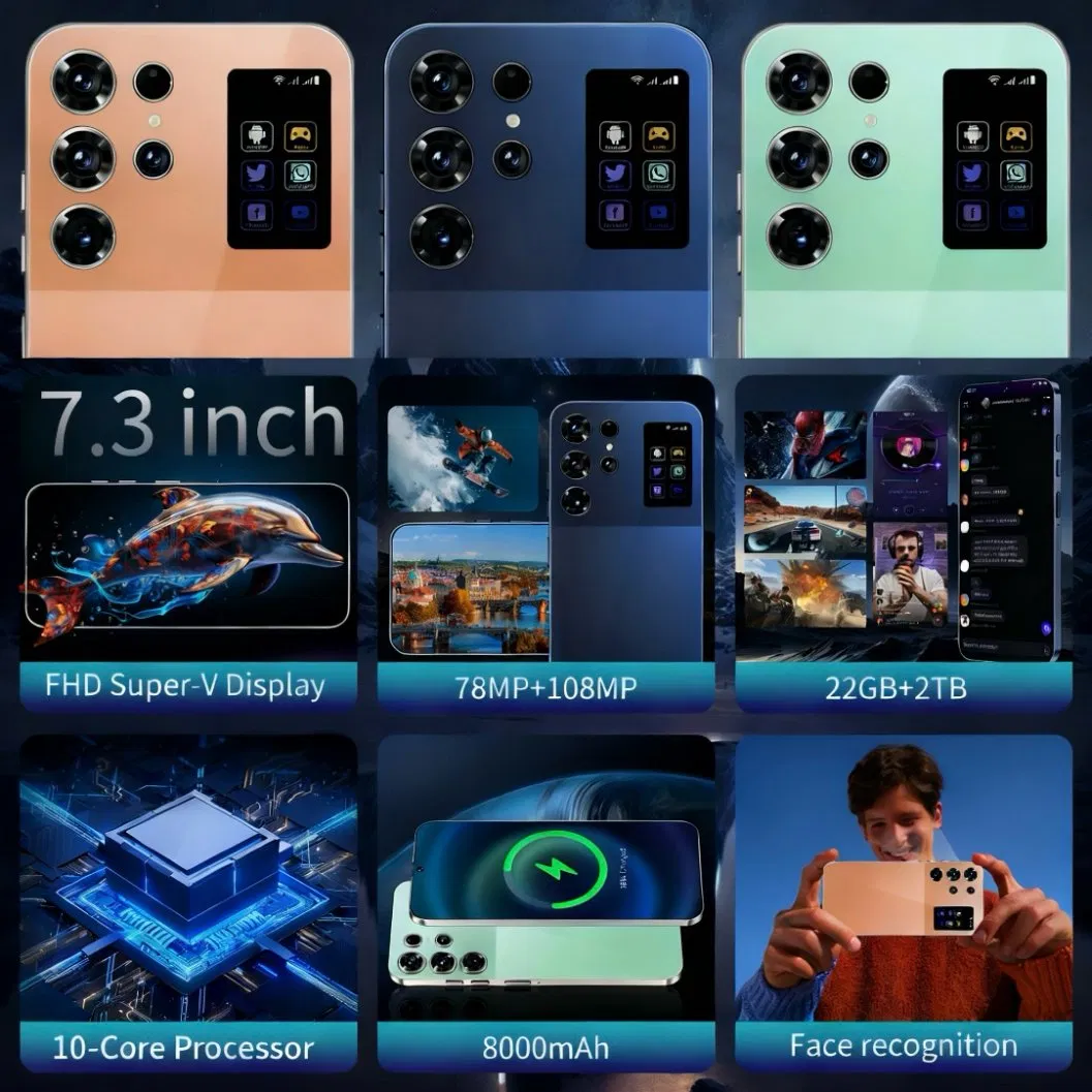 S25 Ultra 5G с 22+2 ТБ памяти, Android 15, 7.3 дюйма