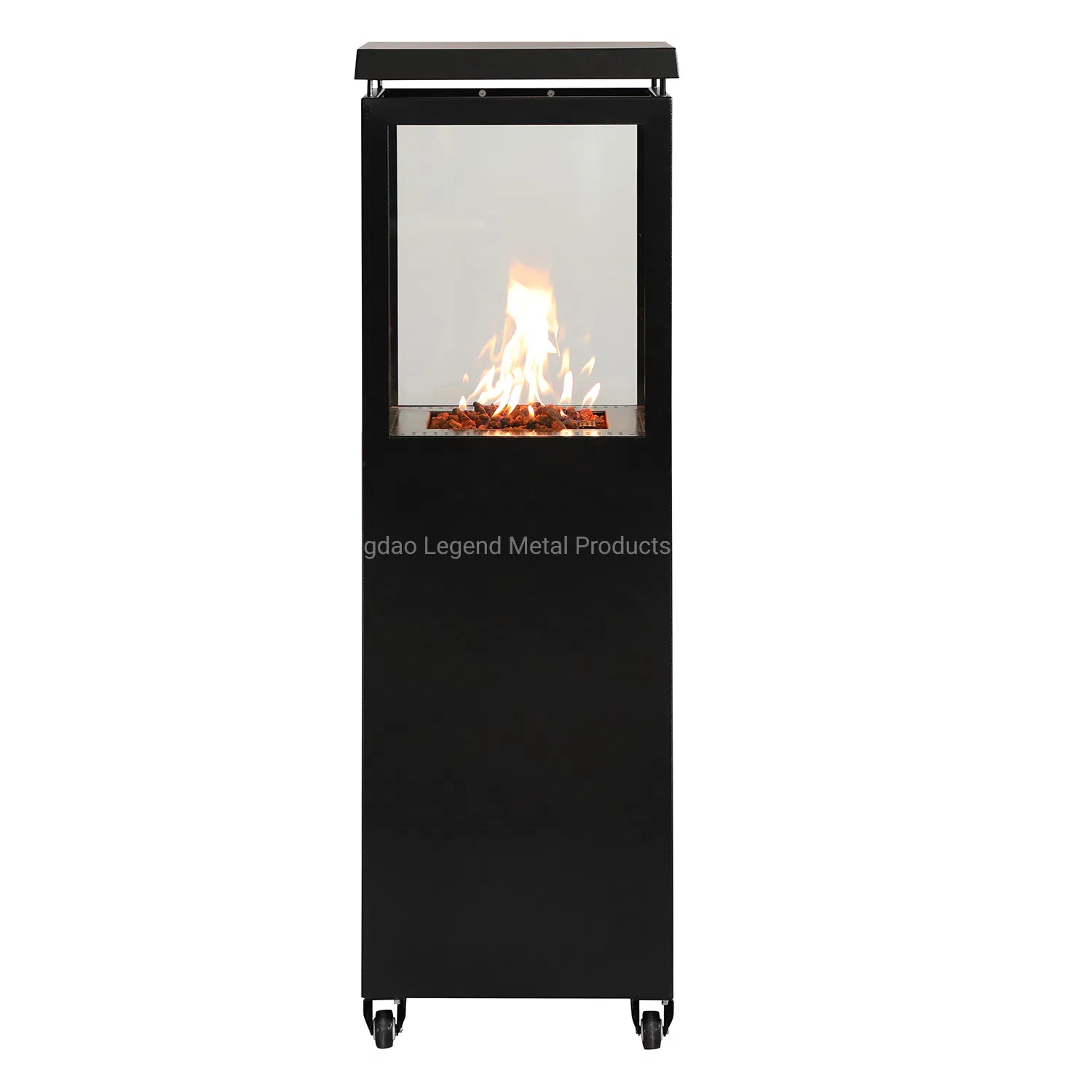 Beautiful Outdoor Gas Fireplace with Ceramic Glass by LPG Fr400