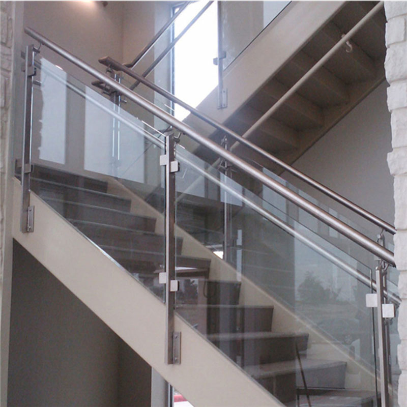 Factory Frameless Glass Railing Stainless Steel Railing Balustrade Indoor Use