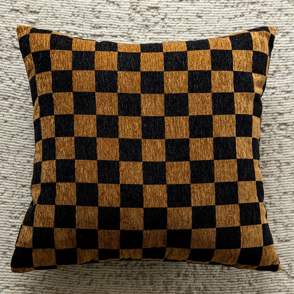 Wholesale Natural Chenille Bamboo Pattern Jacquard Throw Pillow Cover 45X45 Soft Comfortable Washable Pillowcase