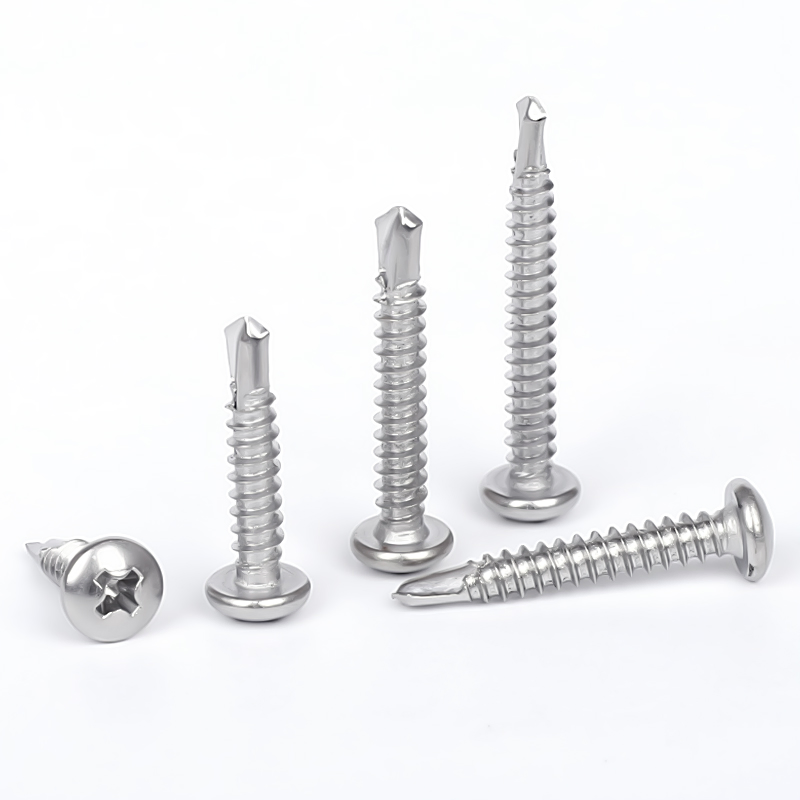 A2 A4 Phillips Pan Head Self Tapping Screws Stainless Steel Sheet Metal Tek Screws