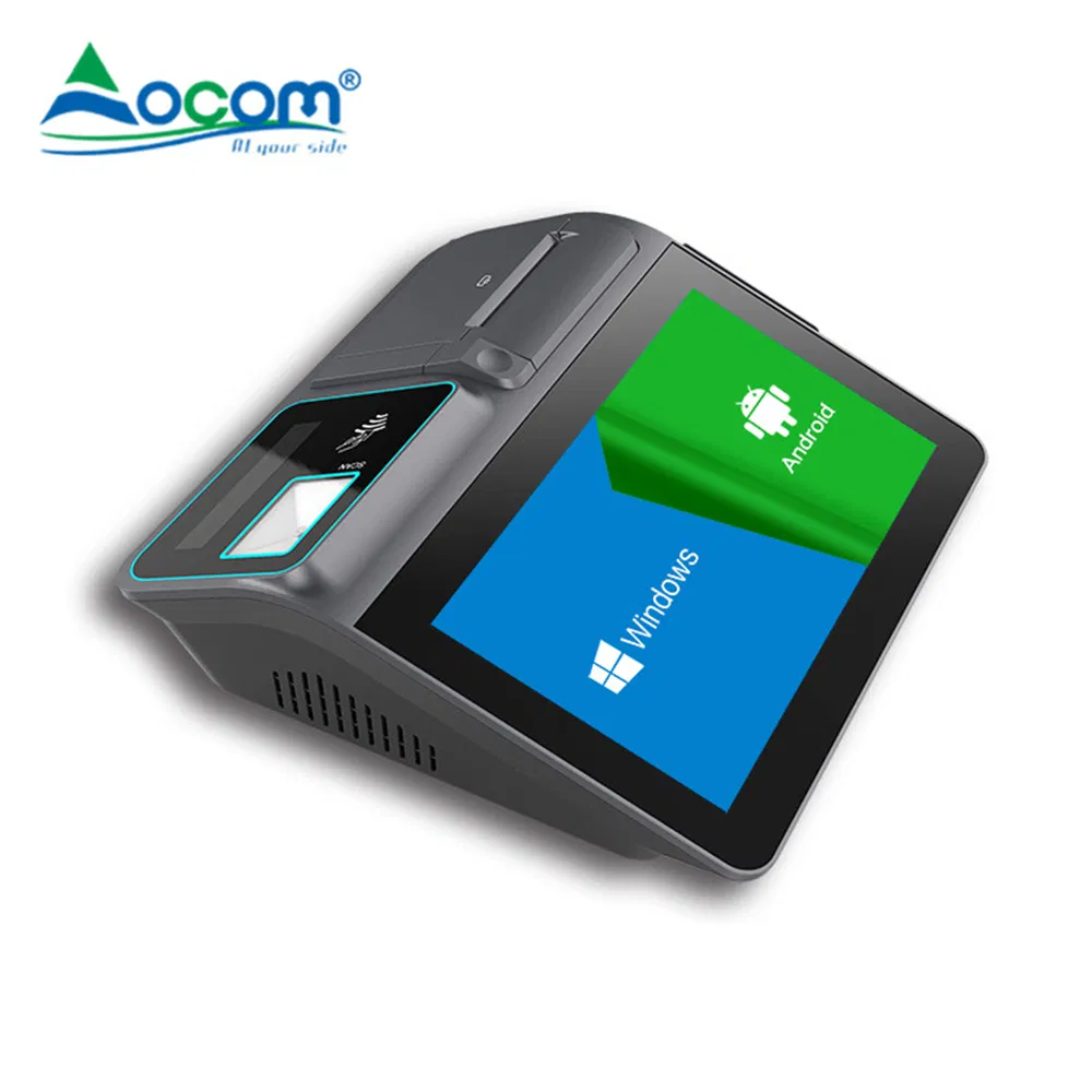 11.6inch Desktop Touch Screen Windows Android POS Machine with Printer