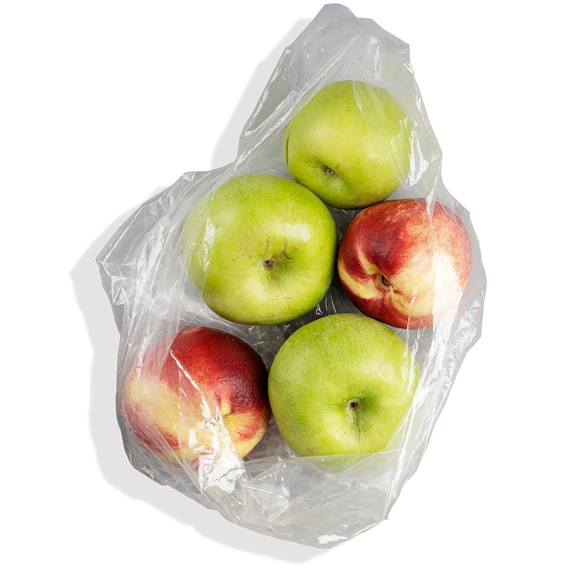 Transparent Fresh Food Bags with Breathable Perforations 100% Safe