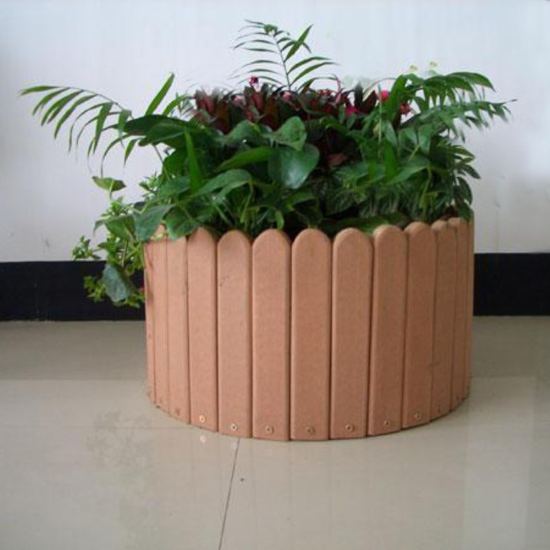 Waterproof Modern Design WPC Planter Pots DIY Flower Bed Composite Flower Pots