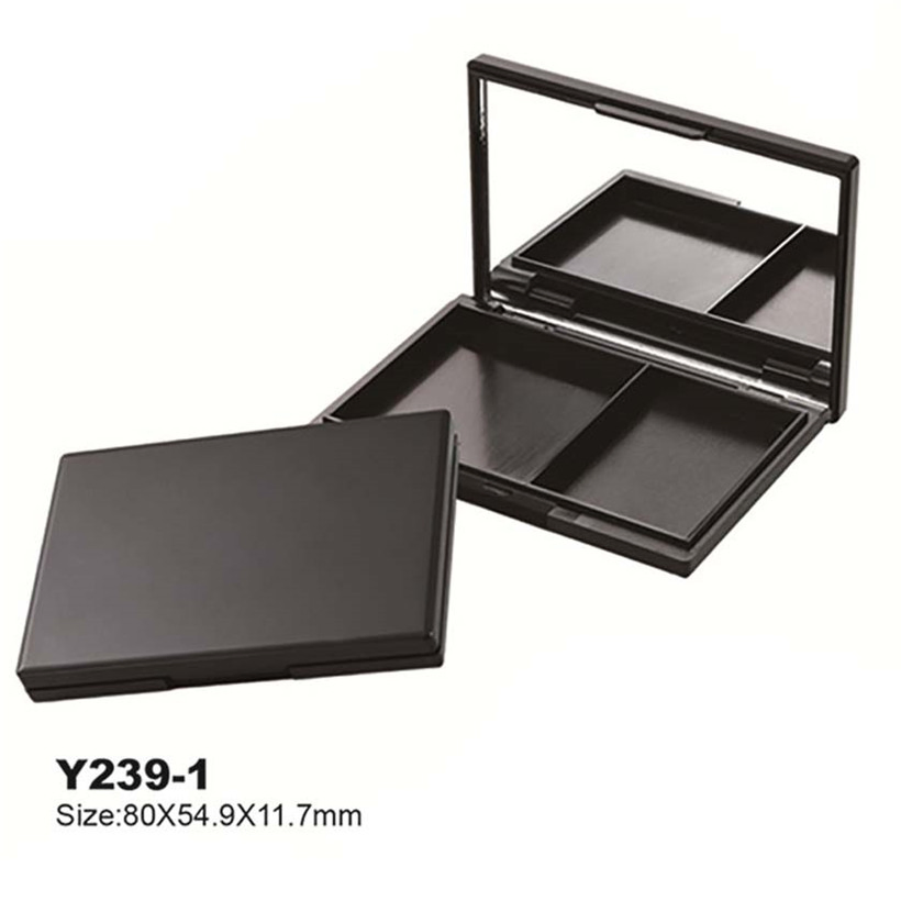 Plastic Eyeshadow Palette Eyelash Case Compact Box Cosmetic Packaging Y239-1