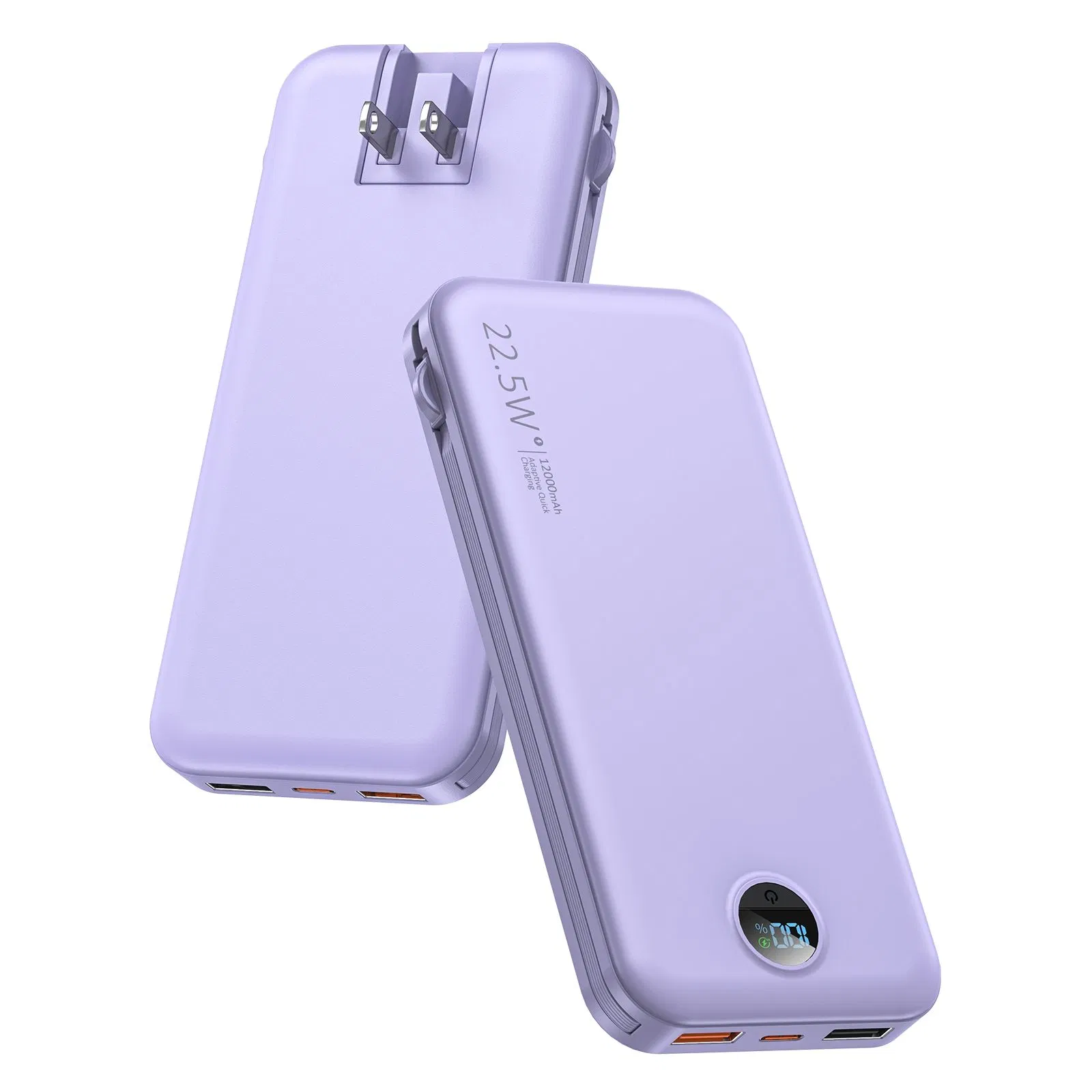Портативный Power Bank 22.5W с розеткой и дисплеем