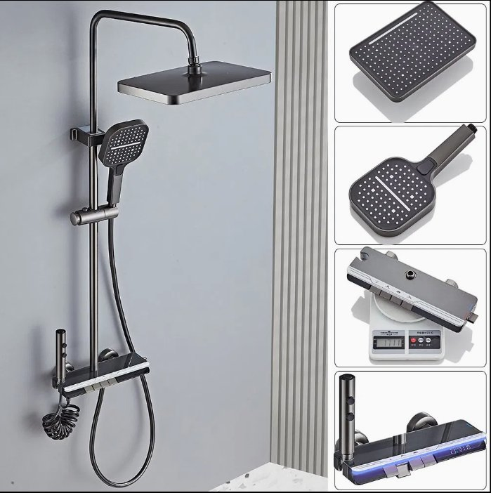 Premium Three-Function Rainfall Shower Set for Luxury Bathrooms