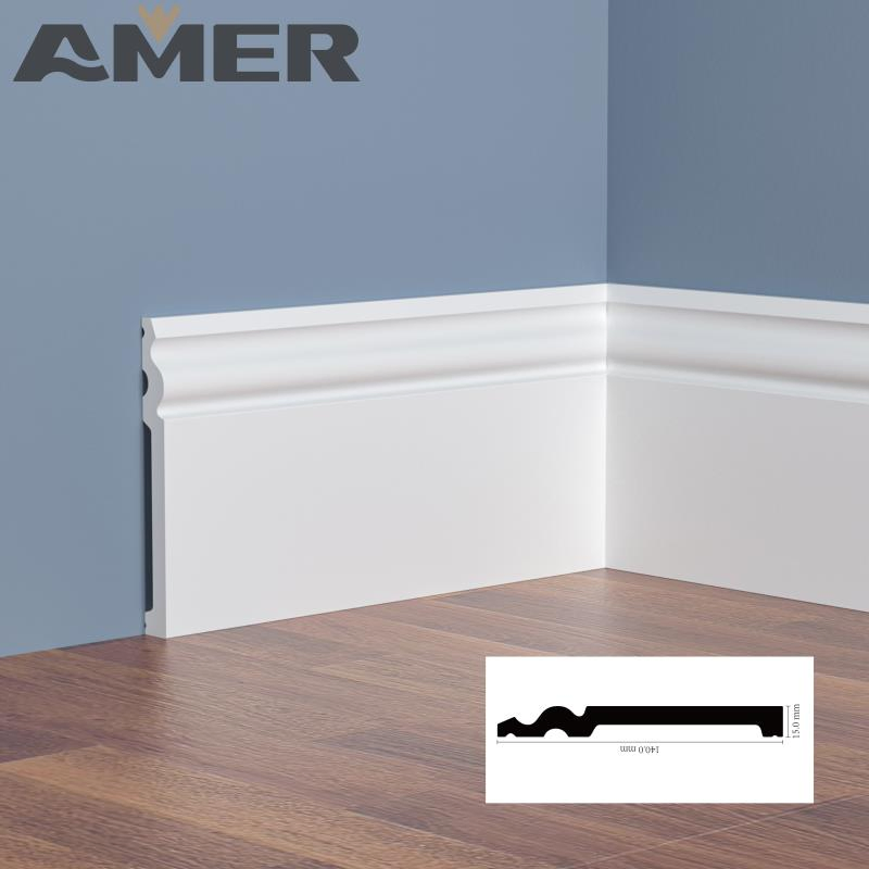 PS Skirting Line Board High Quality Wall Base Moulding Trim Skirting Line