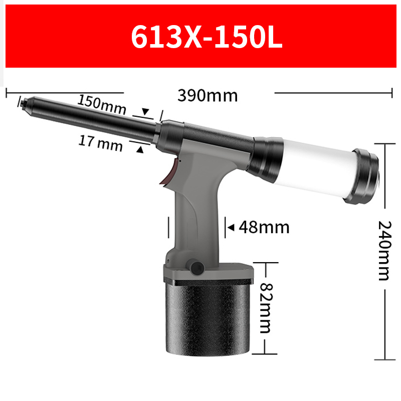 Alloy Piston Cylinder Base 613X-150L Pneumatic Riveting Gun