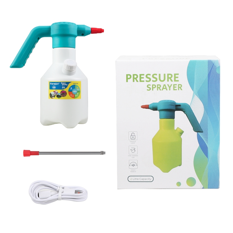 Electric Spray Bottle 2L Rechargeable Battery Powered Sprayer Automatic Plant Pump Sprayer