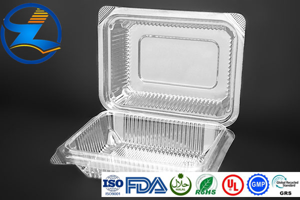 Take Away Disposable Plastic BOPS Sushi Box Black for Seafood Snack