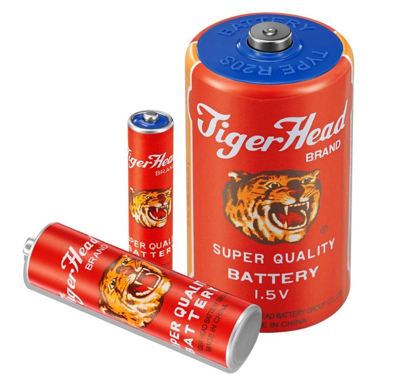 Tiger Head Paper Jacket R20s 1.5V Um1 Dry Cell D Torch Battery