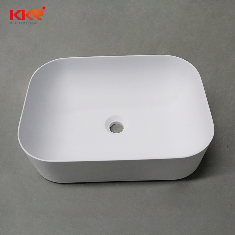 Solid Surface Artificial Stone Hand Washing Basin Above Counter Basin