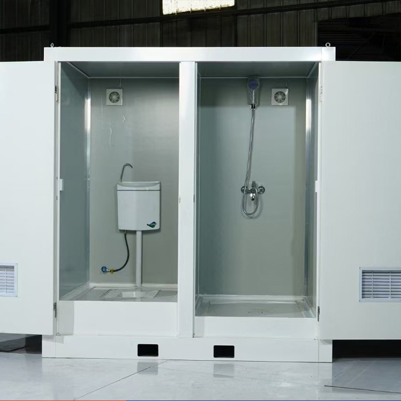 Demountable Prefab Toilet: Transport in Parts, Assemble Without Welding