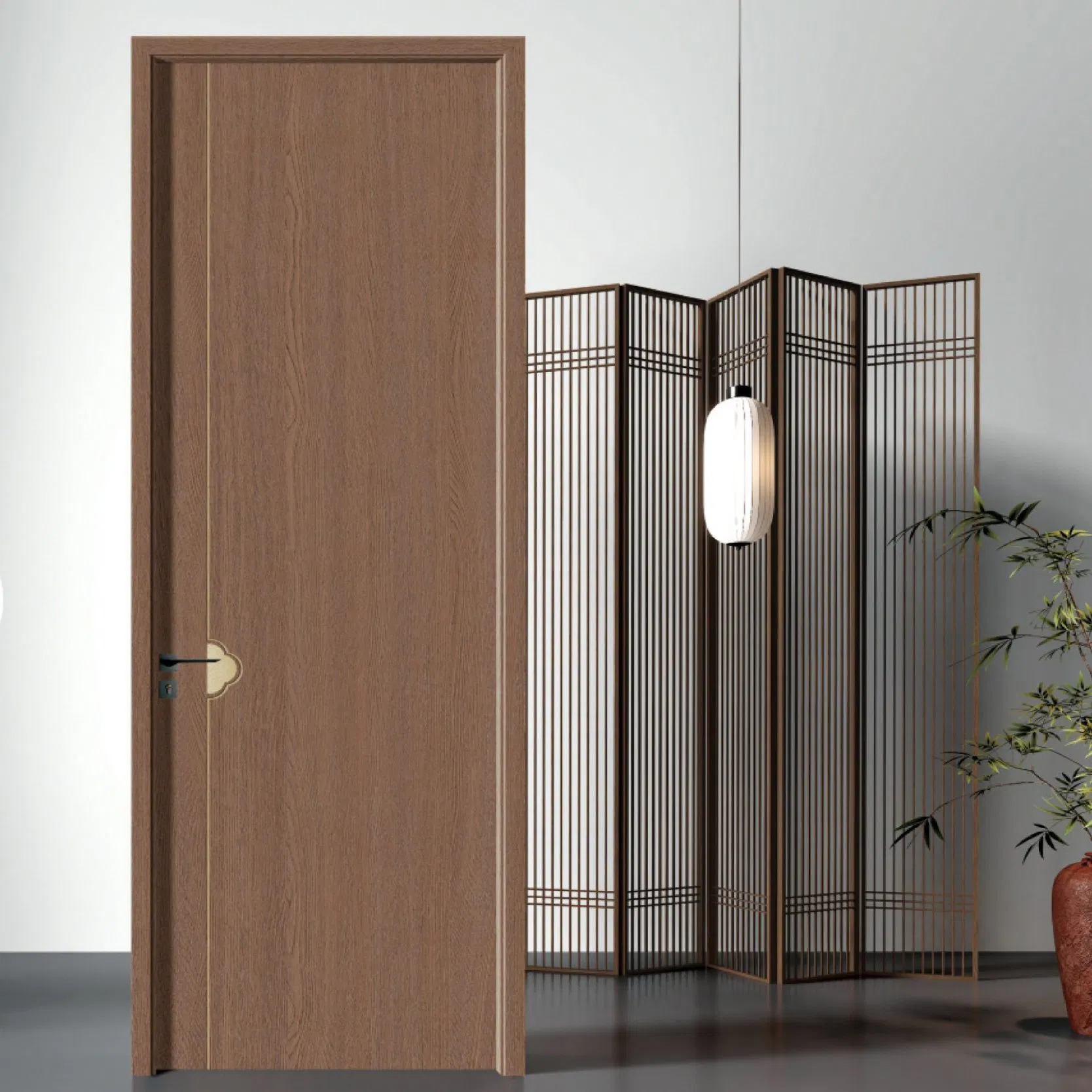 21. Wholesale Modern Interior Wooden MDF PVC Door White Bedroom Melamine Entrance Security Main Solid Wood Oak Veneer Finished Doors Home Furniture for Homes