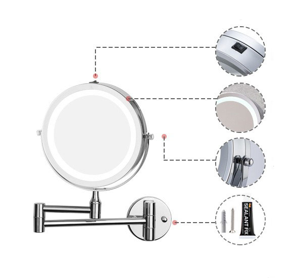 Home Decor Beauty Equipment Make up Cosmetics Makeup Mirror Backlit