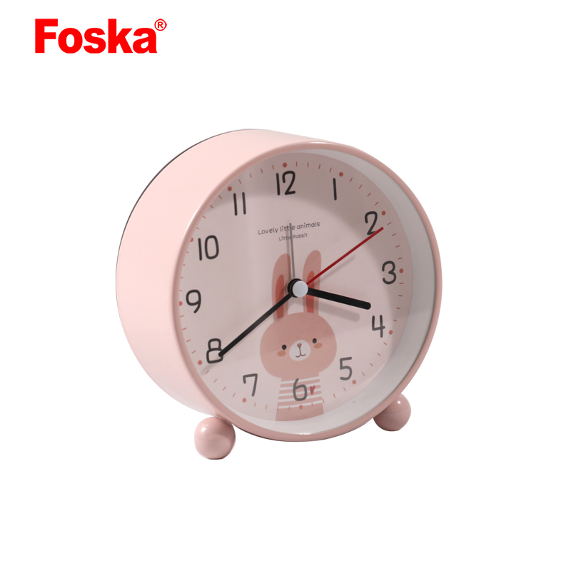 Foska Home Office Metal Colored Light Desk Alarm Clock